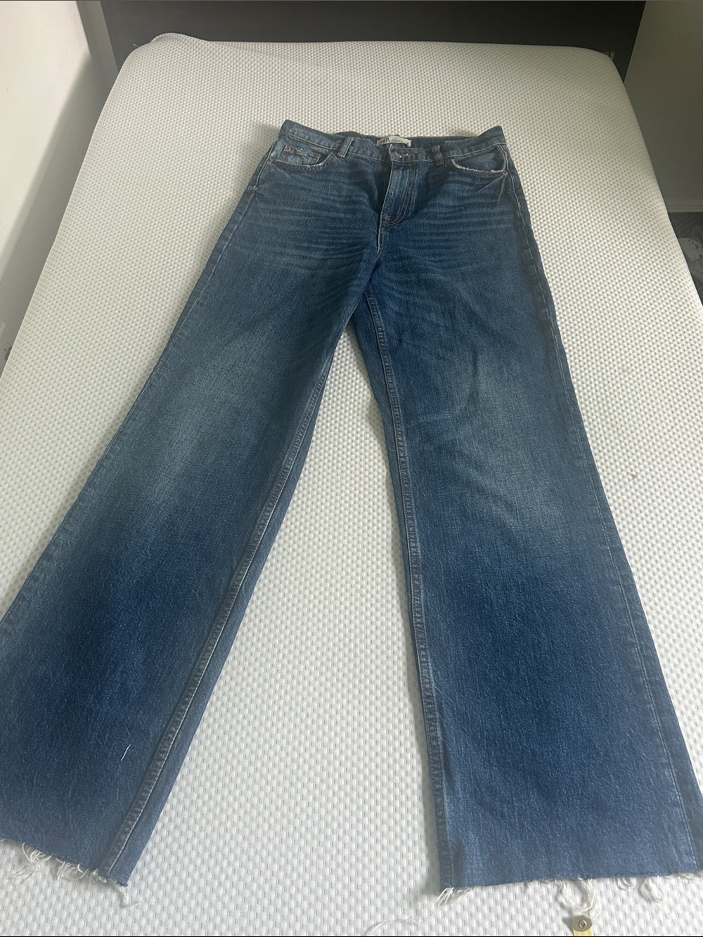 Classic Straight-Leg Blue Jeans